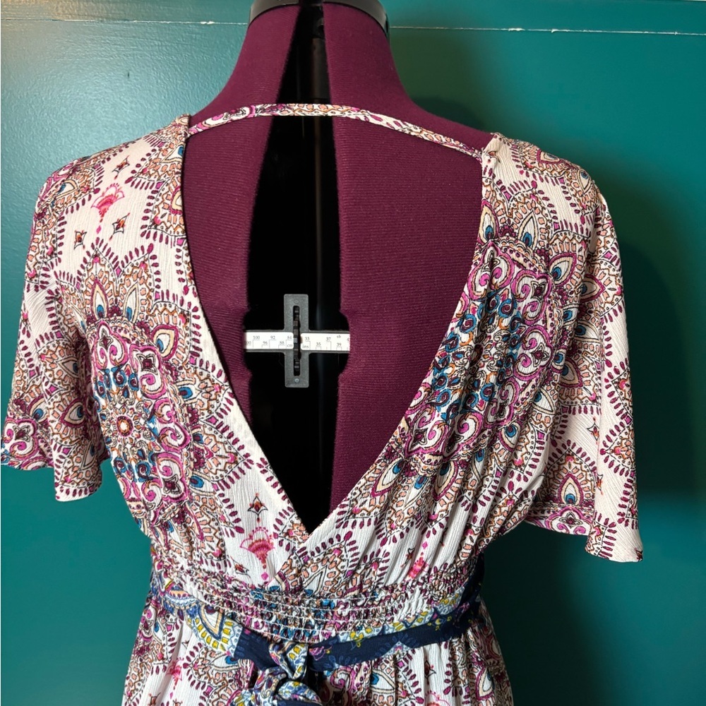 Altar'd State Multicolor Patterned Maxi Dress - image 5